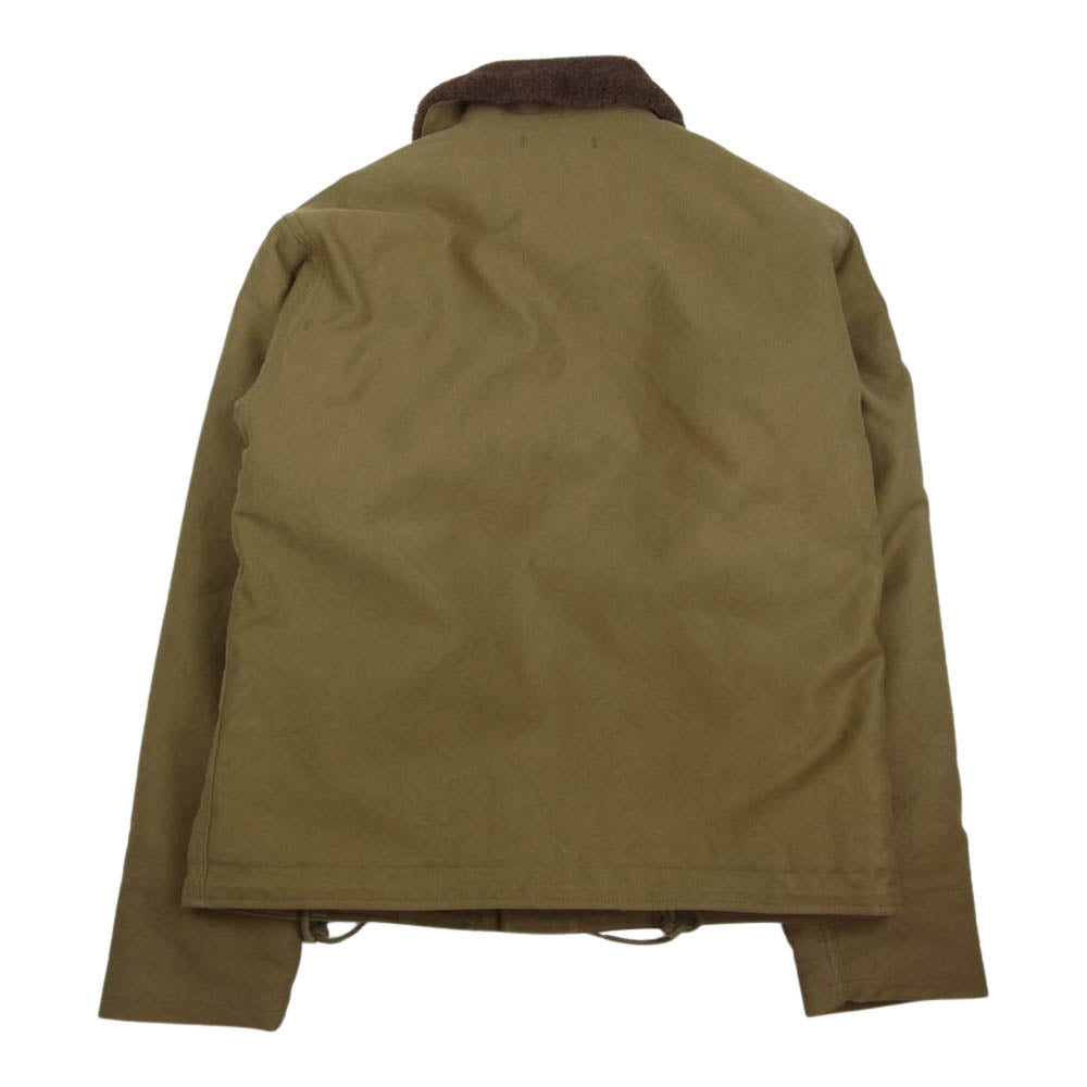 TENDERLOIN テンダーロイン T-1 DECK JKT アルパカ ボア デッキ ジャケット カーキ カーキ系 38【中古】