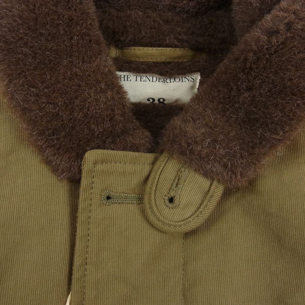 TENDERLOIN テンダーロイン T-1 DECK JKT アルパカ ボア デッキ ジャケット カーキ カーキ系 38【中古】