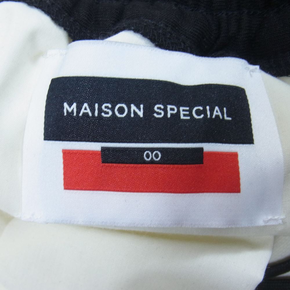 メゾンスペシャル カラー切替 ソフトコットン スウェット パンツ ブラック系 ホワイト系 M【中古】