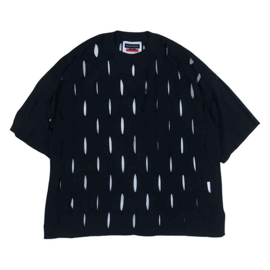 メゾンスペシャル プライム オーバー スラッシュ ニット Tシャツ ブラック系 1【中古】