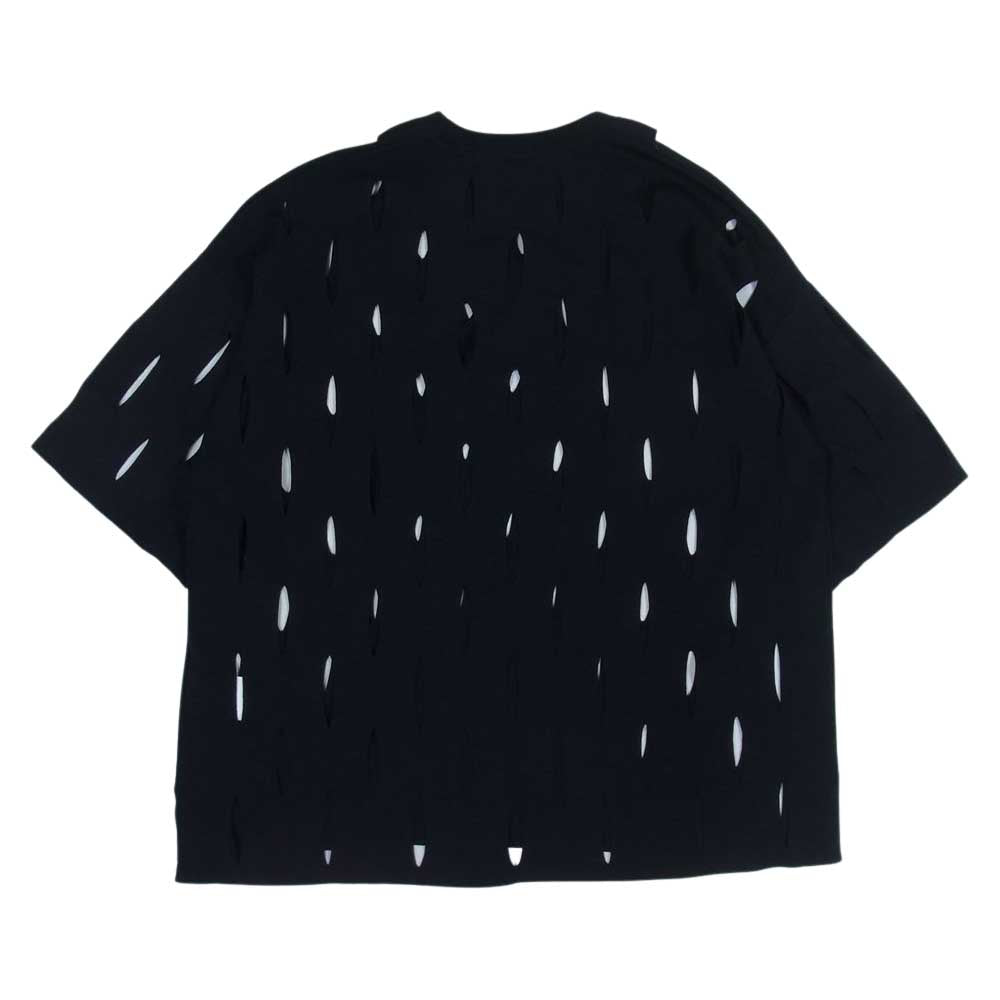 メゾンスペシャル プライム オーバー スラッシュ ニット Tシャツ ブラック系 1【中古】
