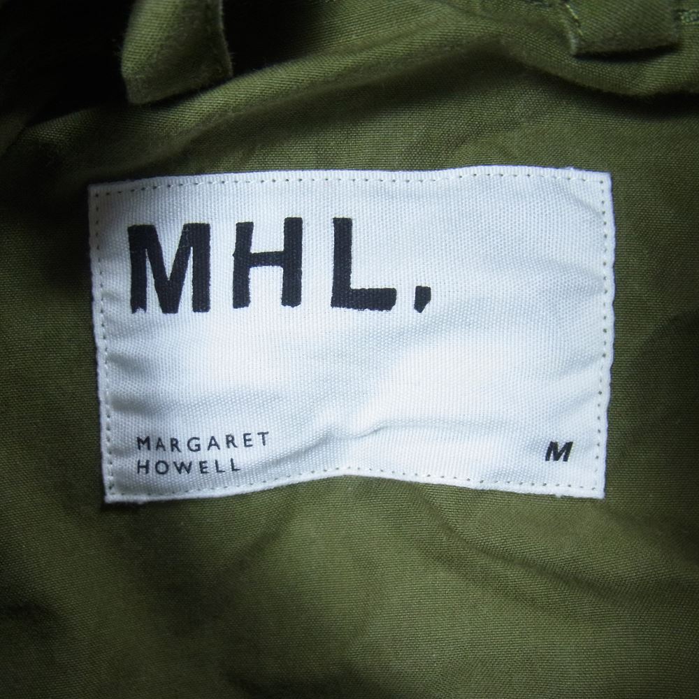 MARGARET HOWELL マーガレットハウエル 596-8225503 MHL. ワックスドコットン アノラックパーカー プルオーバー ジャケット カーキ系 M【中古】
