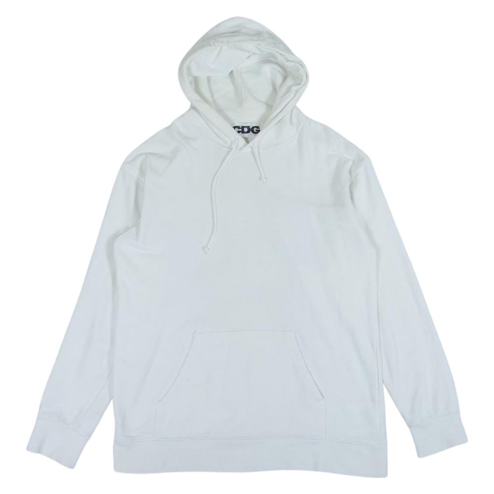 COMME des GARCONS コムデギャルソン CDG シーディージー SZ-T036 2020 ロゴ プリント パーカー オフホワイト系 XXL【中古】