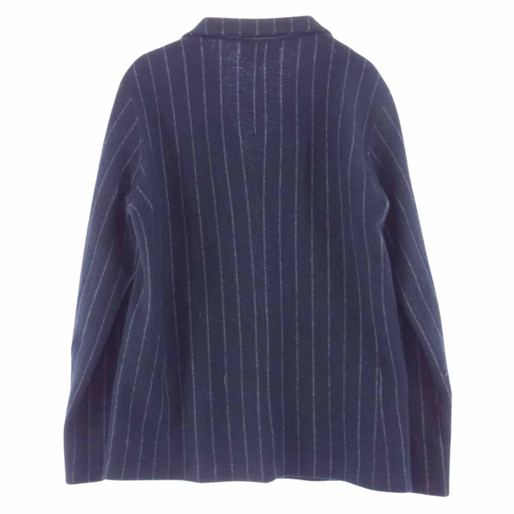 norikoike ノリコイケ ストライプ ストレッチ ウール テーラードジャケット グレー系 M【中古】