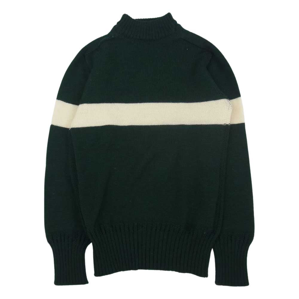 キャプテンサンシャイン KS5FKN03 Seamless Naval Sweater シームレス ネイバル ニット セーター グリーン系 S【中古】