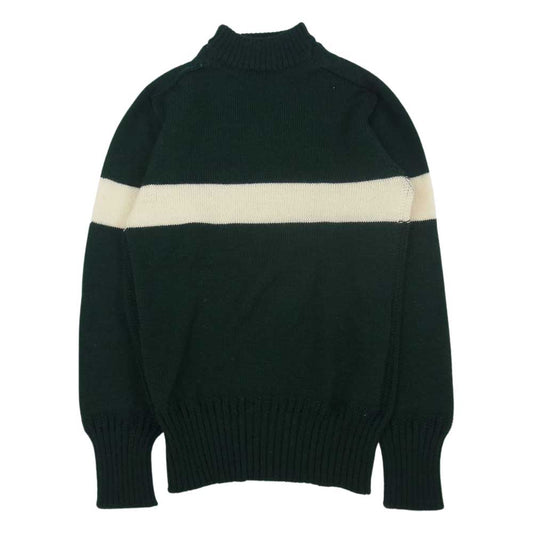 キャプテンサンシャイン KS5FKN03 Seamless Naval Sweater シームレス ネイバル ニット セーター グリーン系 S【中古】