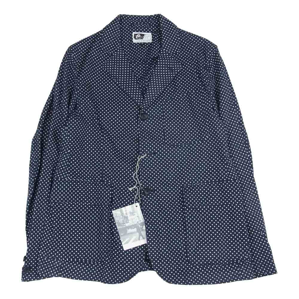 Engineered Garments エンジニアードガーメンツ ドット柄 コットン テーラードジャケット ネイビー系 S【中古】