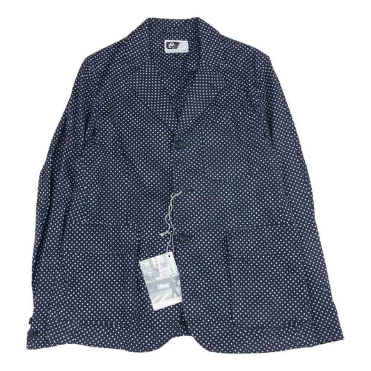 Engineered Garments エンジニアードガーメンツ ドット柄 コットン テーラードジャケット ネイビー系 S【中古】