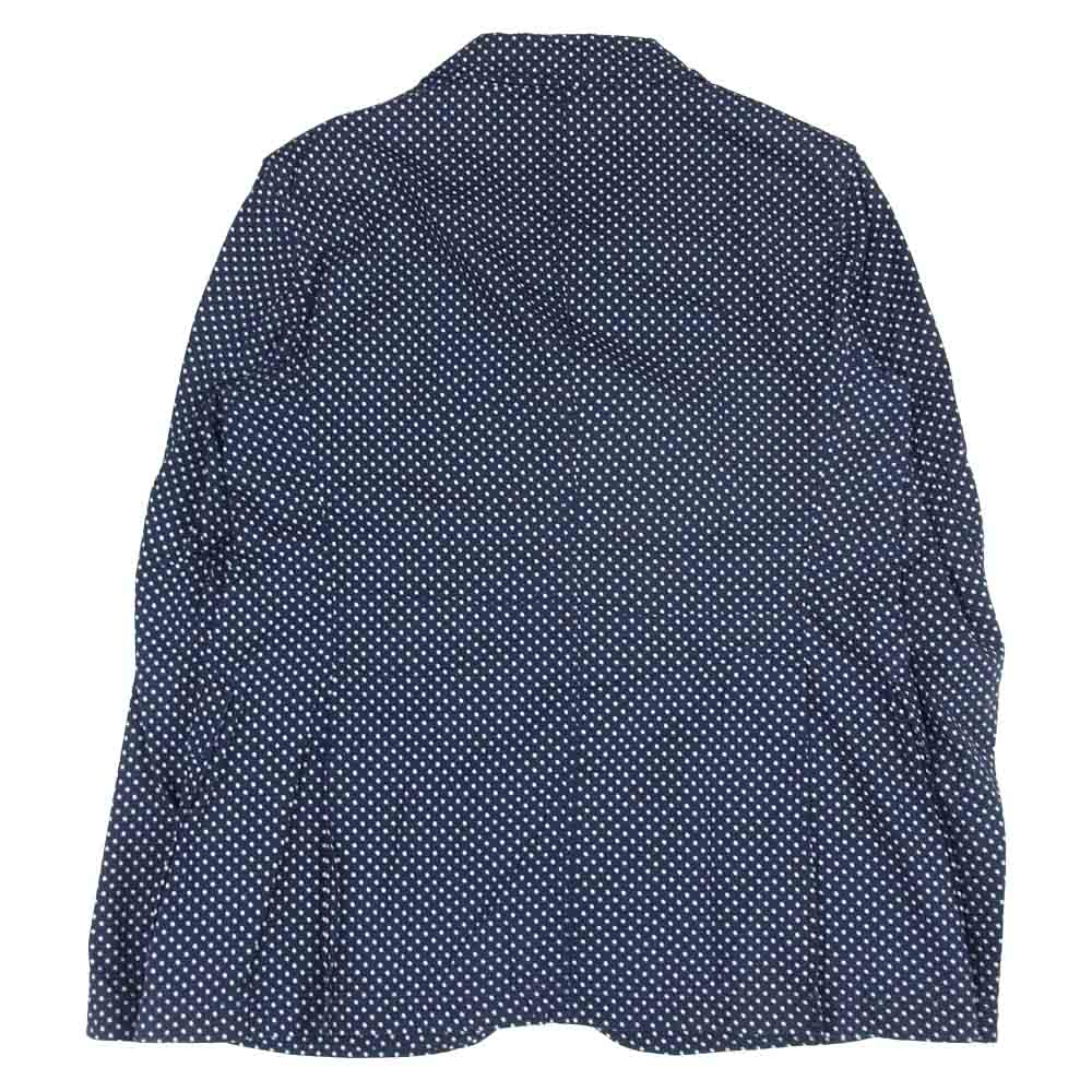 Engineered Garments エンジニアードガーメンツ ドット柄 コットン テーラードジャケット ネイビー系 S【中古】