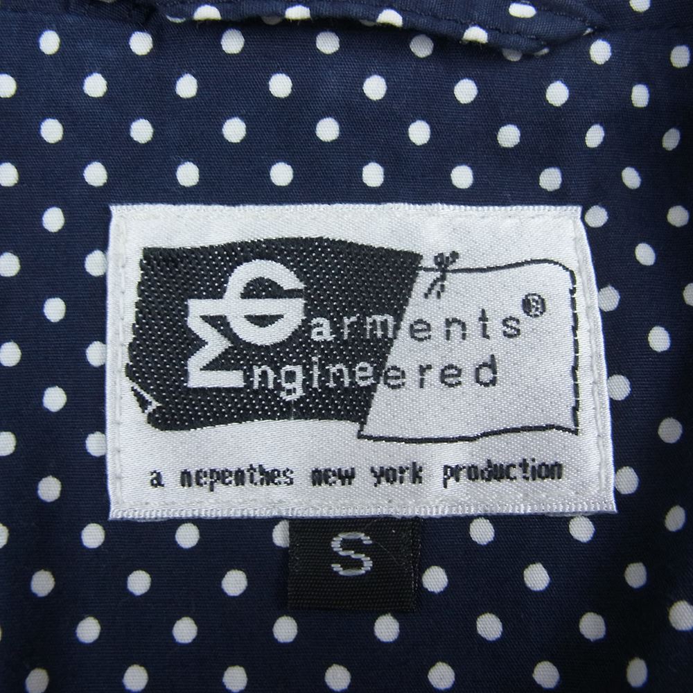 Engineered Garments エンジニアードガーメンツ ドット柄 コットン テーラードジャケット ネイビー系 S【中古】