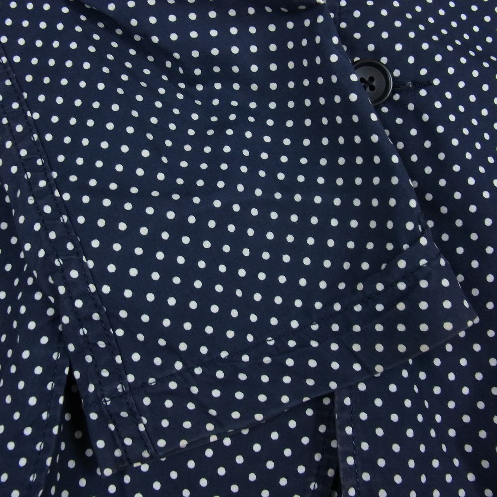Engineered Garments エンジニアードガーメンツ ドット柄 コットン テーラードジャケット ネイビー系 S【中古】