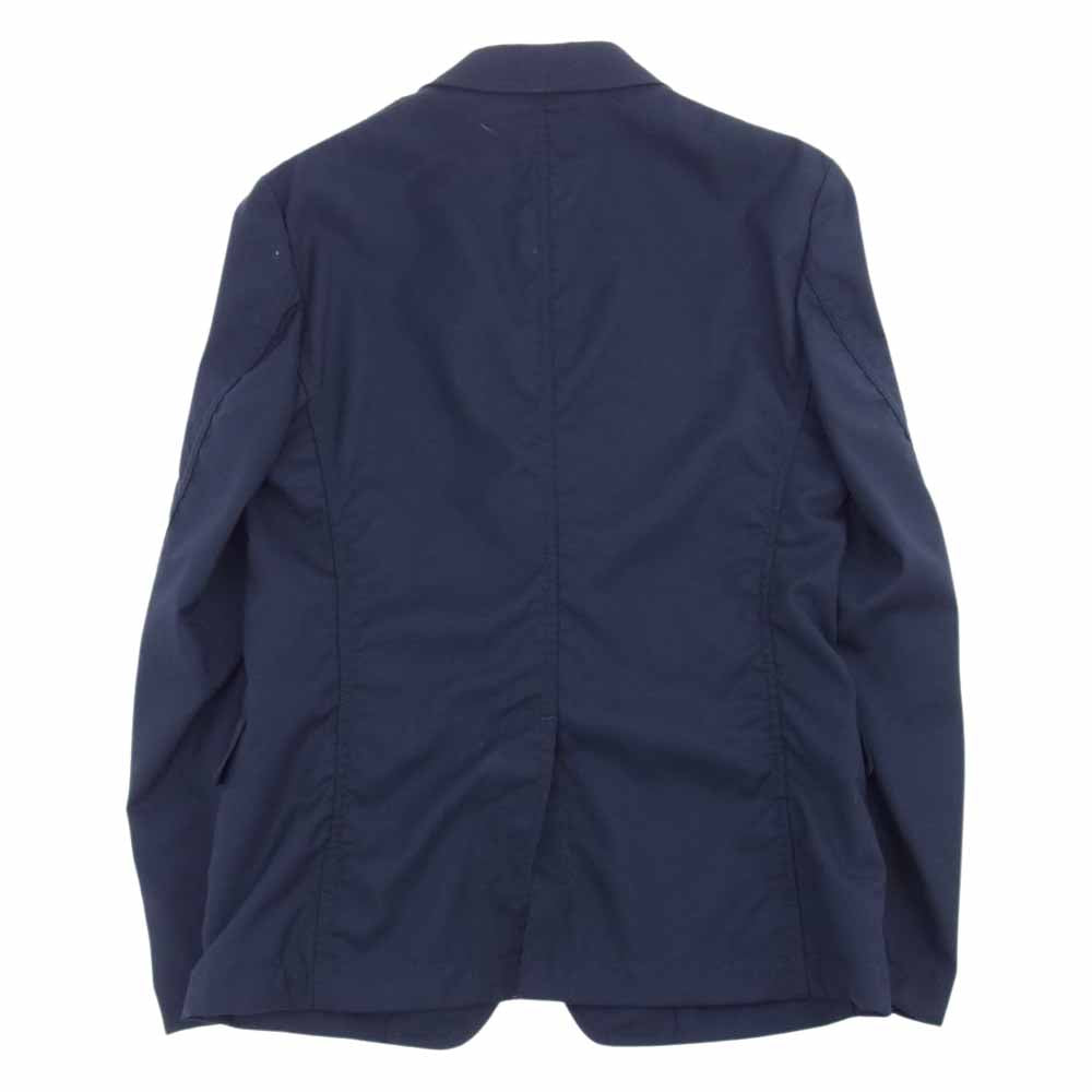 COMME des GARCONS HOMME コムデギャルソンオム AD2015 HQ-J003 HQ-P001 パッカリング ウール セットアップ テーラードジャケット パンツ ネイビー系 XS【美品】【中古】