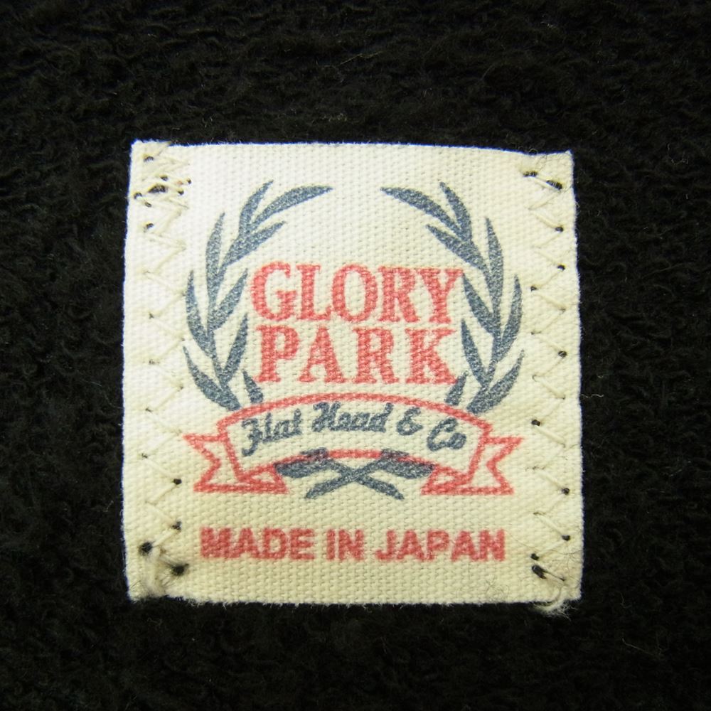 THE FLAT HEAD ザフラットヘッド GLORY PARK グロリーパーク スウェット カーディガン ブラック系 38【中古】