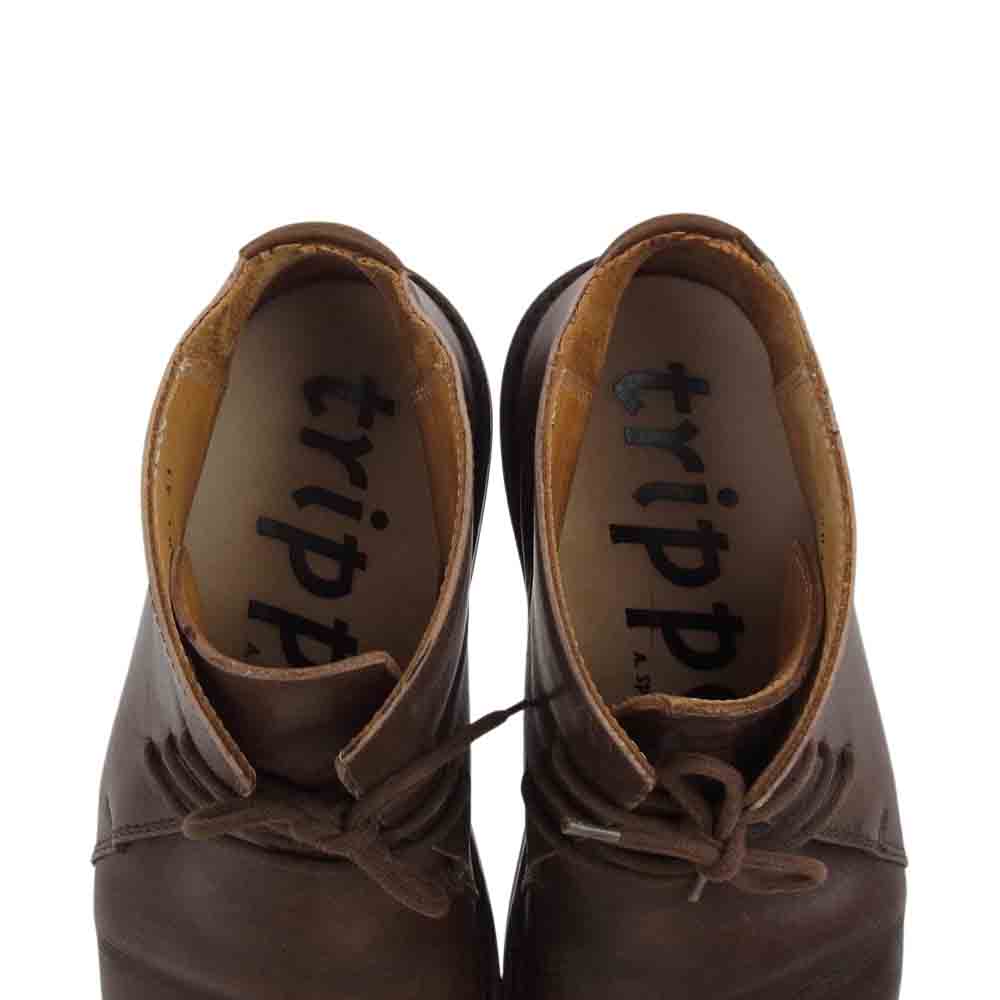 trippen トリッペン 9804  KAFKA カフカ チャッカ　ブーツ ブラウン系 41【中古】