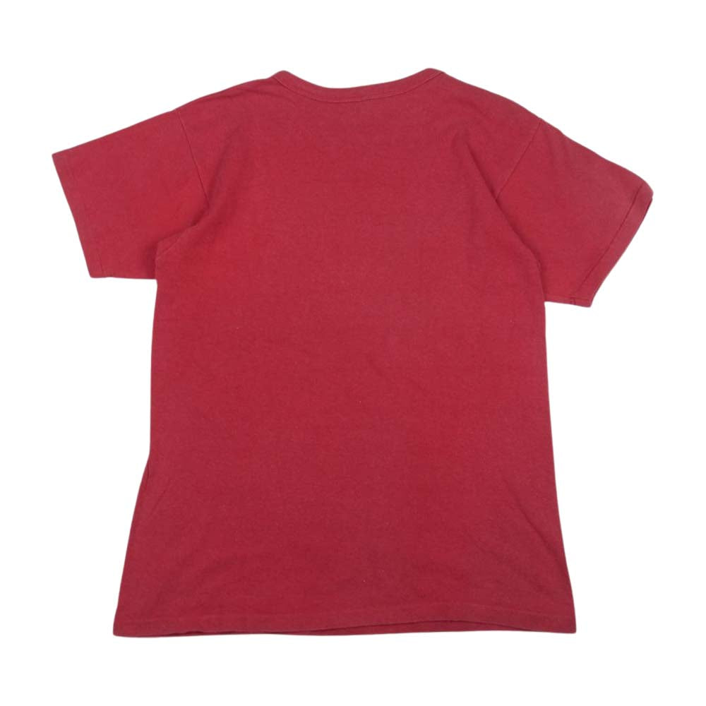Champion チャンピオン 80s トリコタグ 後期 WISCONSIN カレッジ ロゴ プリント Tシャツ レッド系 M【中古】