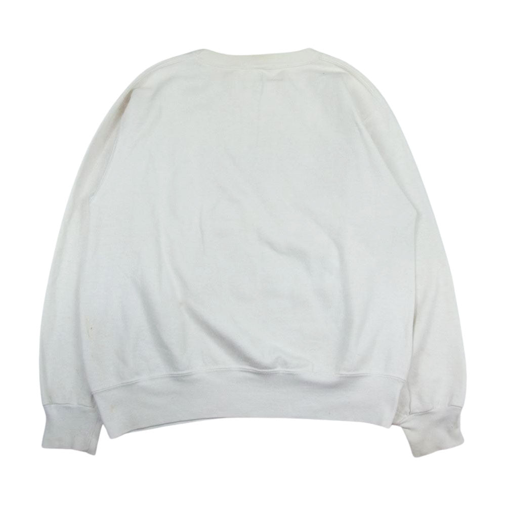 Champion チャンピオン 80s トリコタグ 後期 FLORIDA STATE カレッジ ロゴ プリント スウェット トレーナー ホワイト系 L【中古】