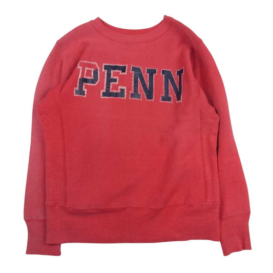 Champion チャンピオン 80s トリコタグ 中期 PENN カレッジ ロゴ プリント リバースウィーブ スウェット トレーナー レッド系【中古】