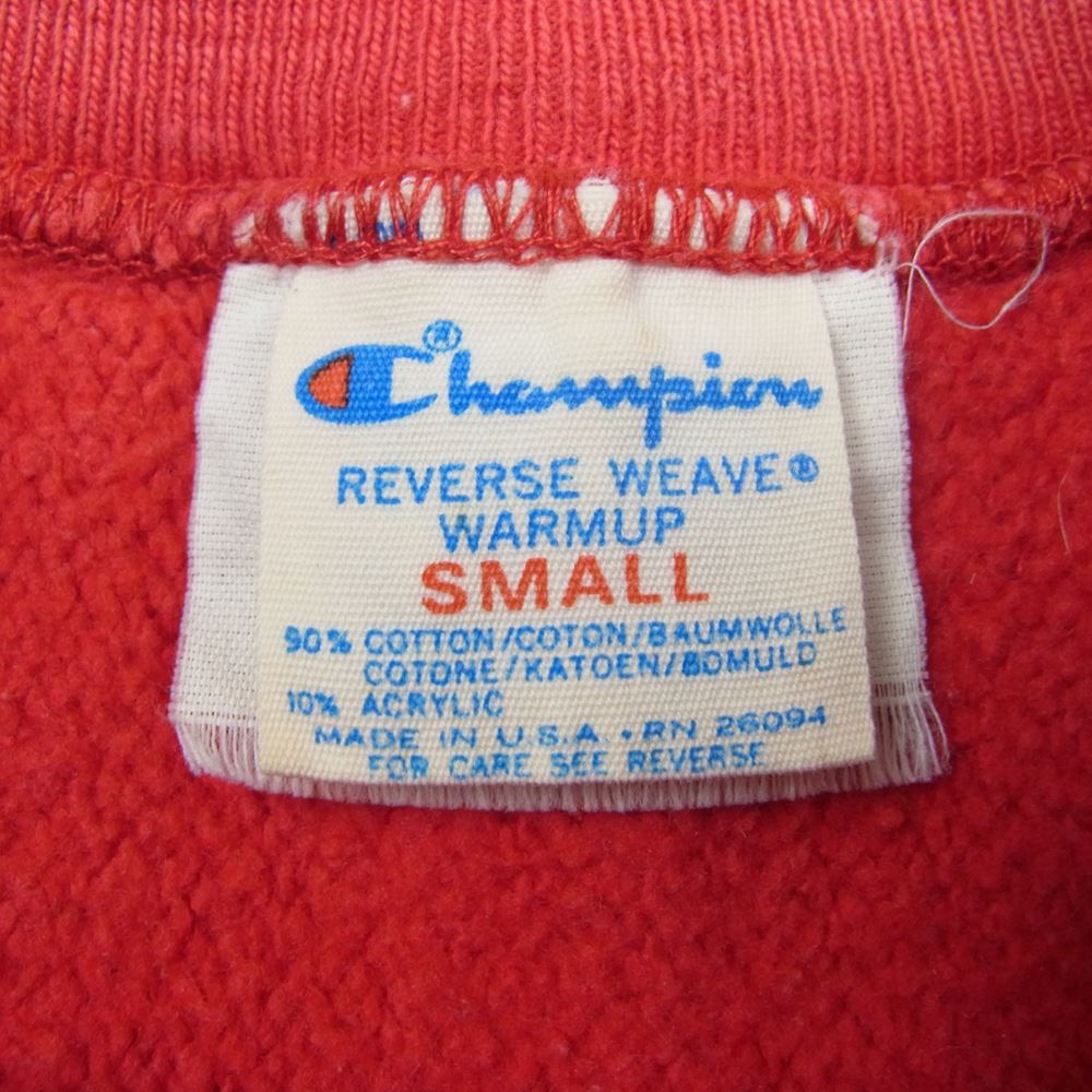 Champion チャンピオン 80s トリコタグ 中期 PENN カレッジ ロゴ プリント リバースウィーブ スウェット トレーナー レッド系【中古】