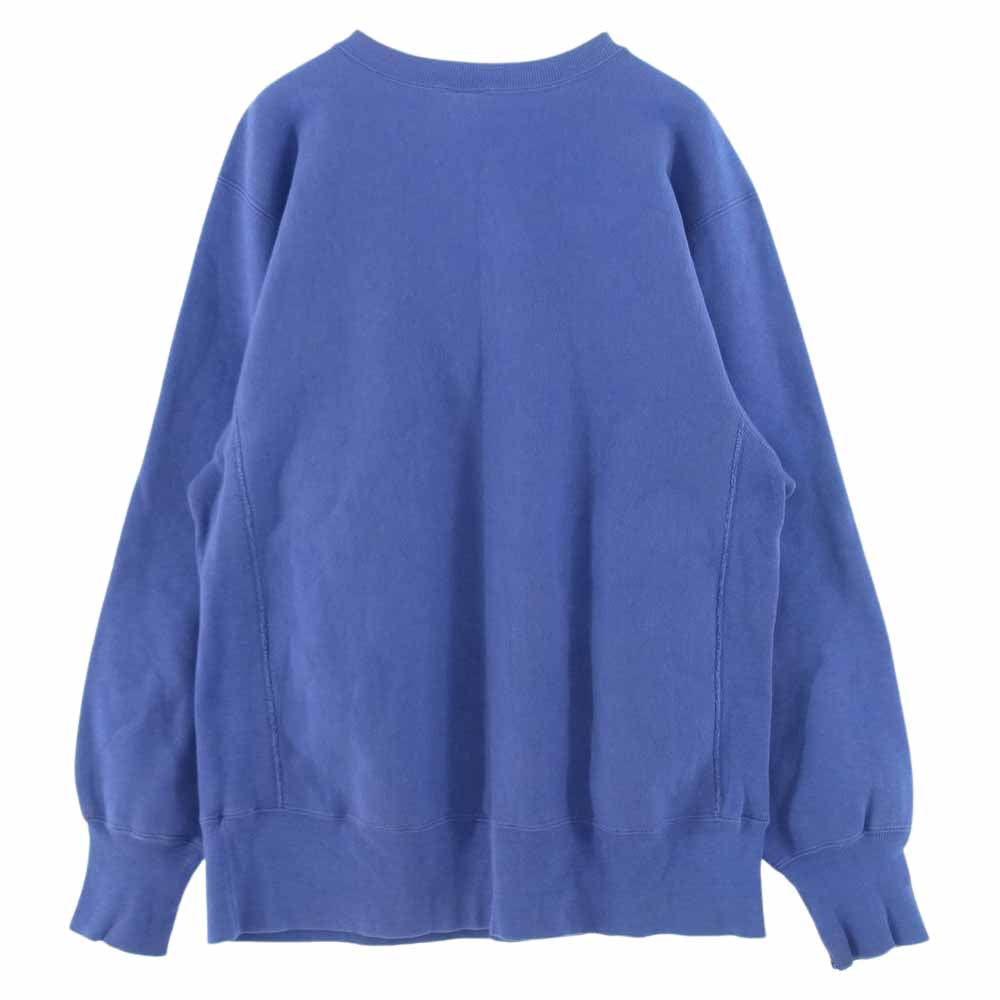 Champion チャンピオン 90s FRESNO PACIFIC COLLEGE カレッジ ロゴ プリント リバースウィーブ スウェット トレーナー ライトブルー系 L【中古】
