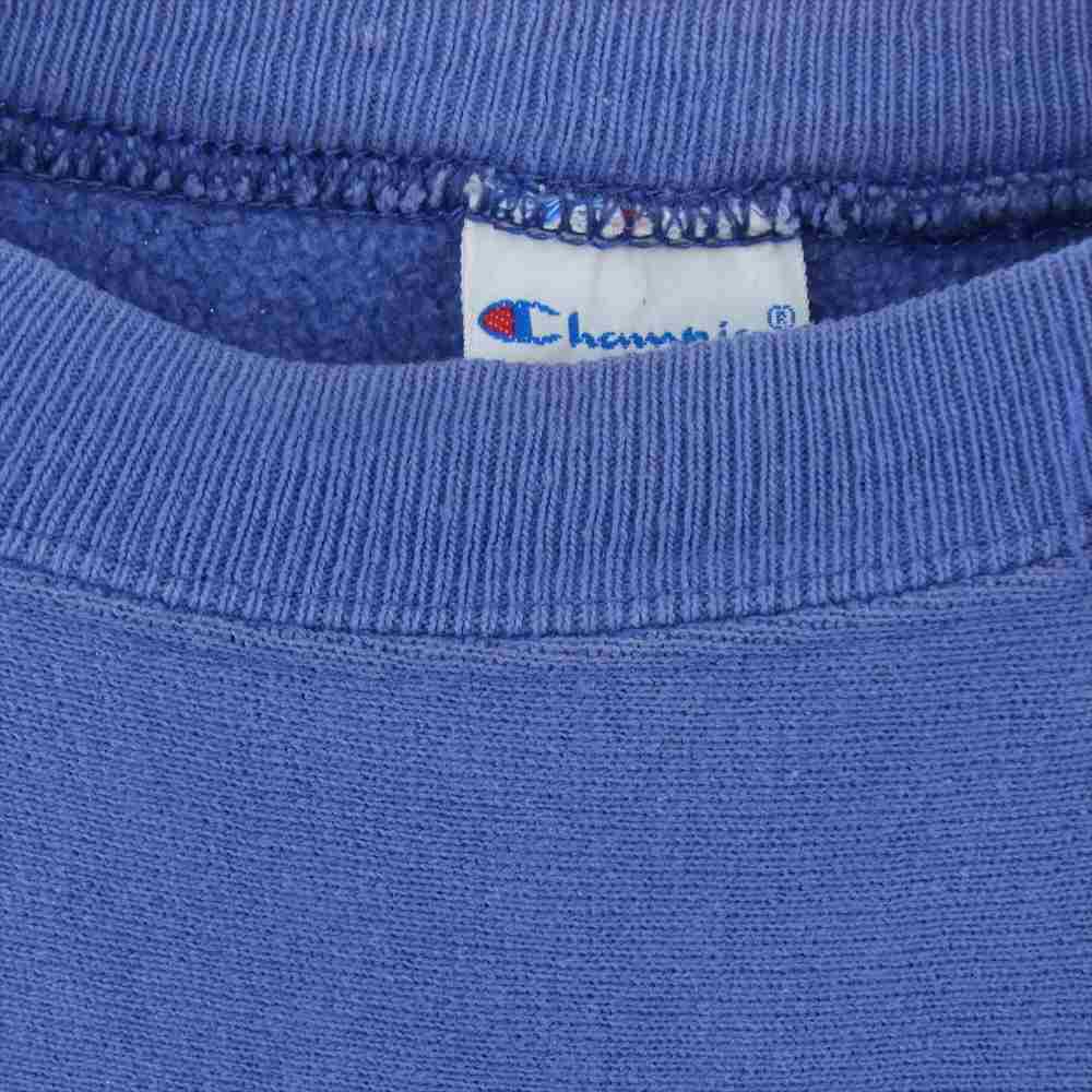 Champion チャンピオン 90s FRESNO PACIFIC COLLEGE カレッジ ロゴ プリント リバースウィーブ スウェット トレーナー ライトブルー系 L【中古】