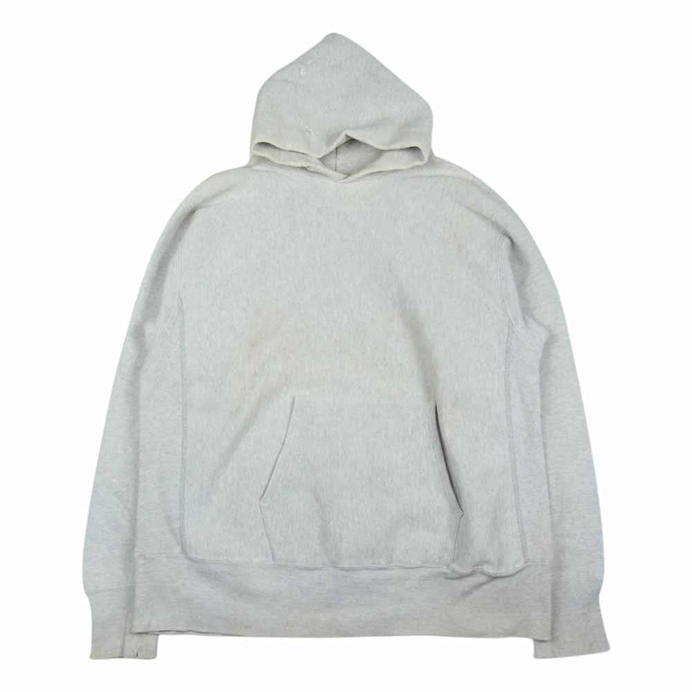 Champion チャンピオン 70s 単色タグ アンダーバー 最初期 COLUMBUS BUCS バック プリント プルオーバー リバースウィーブ パーカー スウェット グレー系 L【中古】