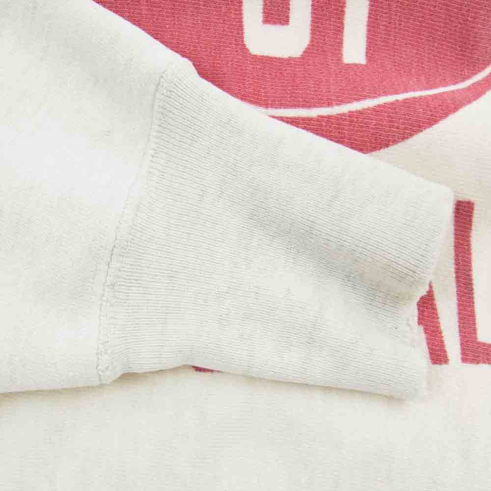 Champion チャンピオン 60s タタキタグ 後期 UTAH FOOTBALL カレッジ 染み込み プリント リバースウィーブ スウェット トレーナー オートミール系 L【中古】