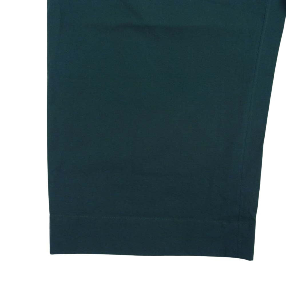 スタジオニコルソン SKM-554 ROSARIO POWDER COTTON WAKAME ワイド テーパード パンツ グリーン系 M【中古】