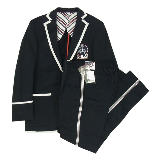 Brooks Brothers ブルックスブラザーズ × FILA フィラ 21SS セットアップ ブレザージャケット サイドラインパンツ ネイビー系 36【中古】