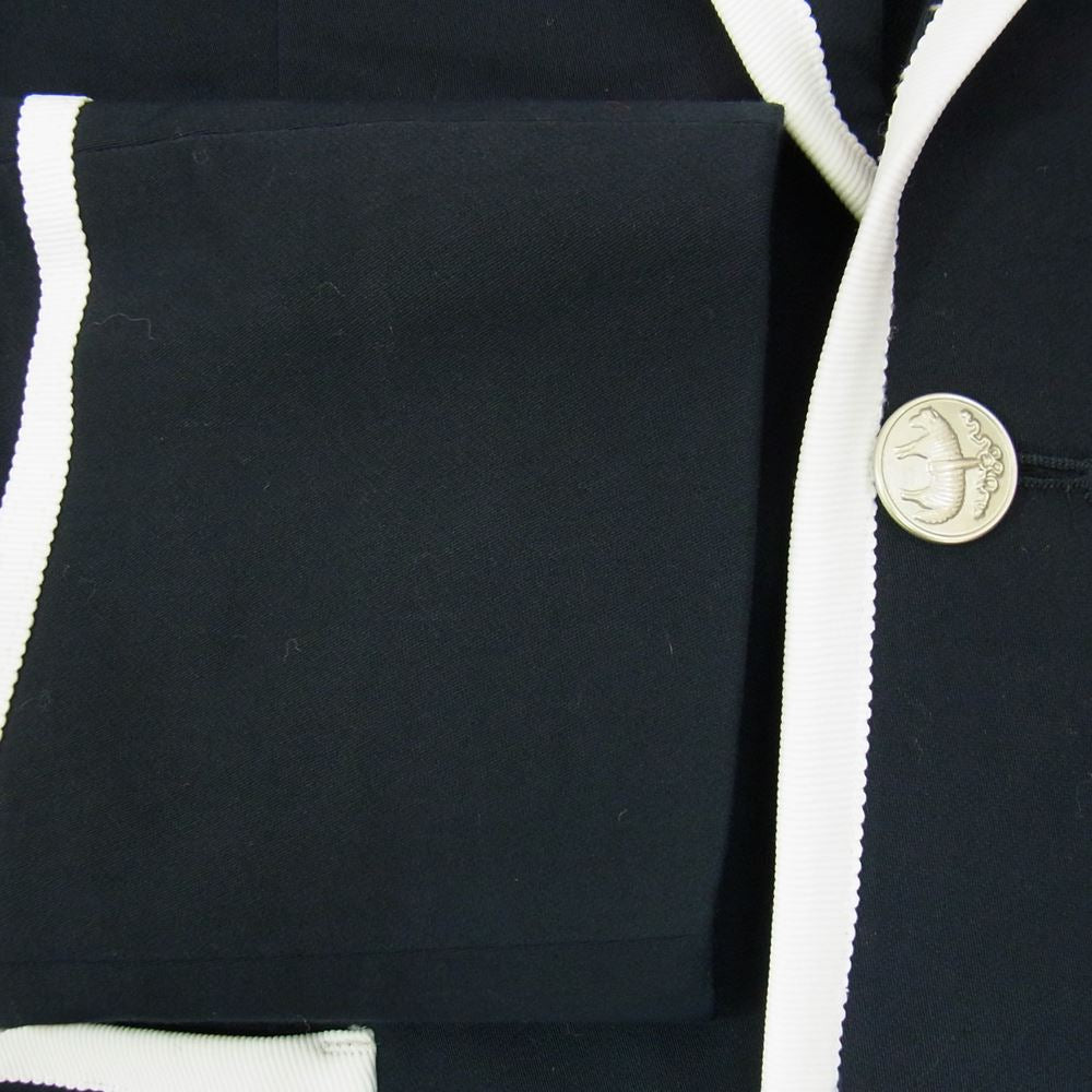 Brooks Brothers ブルックスブラザーズ × FILA フィラ 21SS セットアップ ブレザージャケット サイドラインパンツ ネイビー系 36【中古】