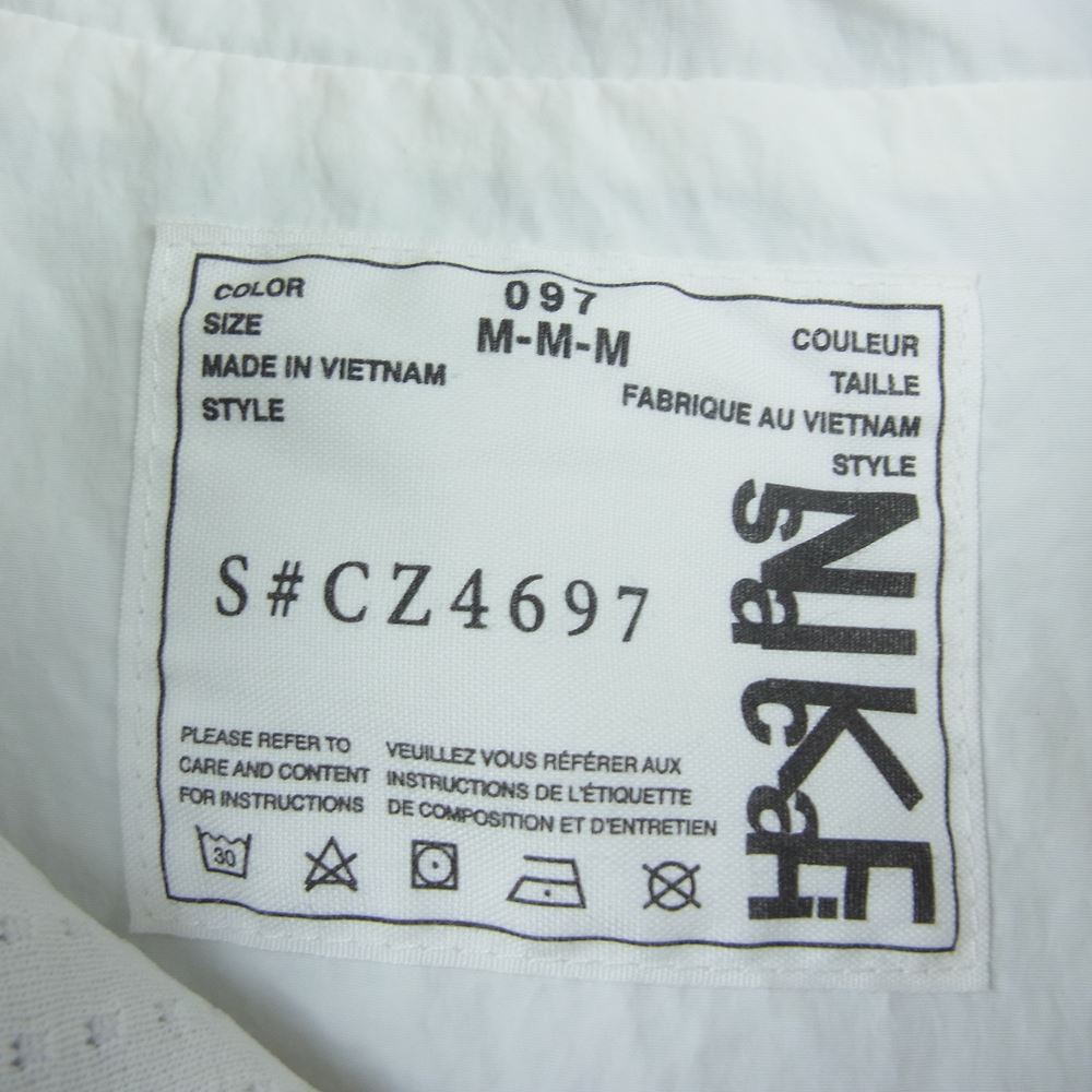 Sacai サカイ × NIKE ナイキ 20AW CZ4697-097 NRG LAYERED JKT レイヤード ボンバー ジャケット グレー系 ホワイト系 M【中古】
