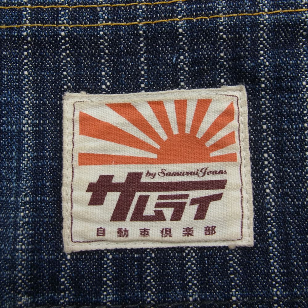 SAMURAI JEANS サムライジーンズ SM111WP14 ダブルニー デニム パンツ ペインター パンツ インディゴブルー系 32【中古】