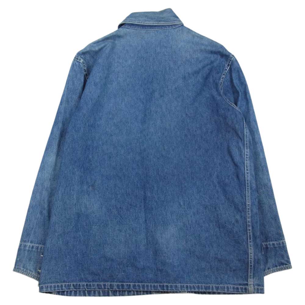 ゴールドバー 月桂樹 ボタン デニム カバーオール インディゴブルー系【中古】