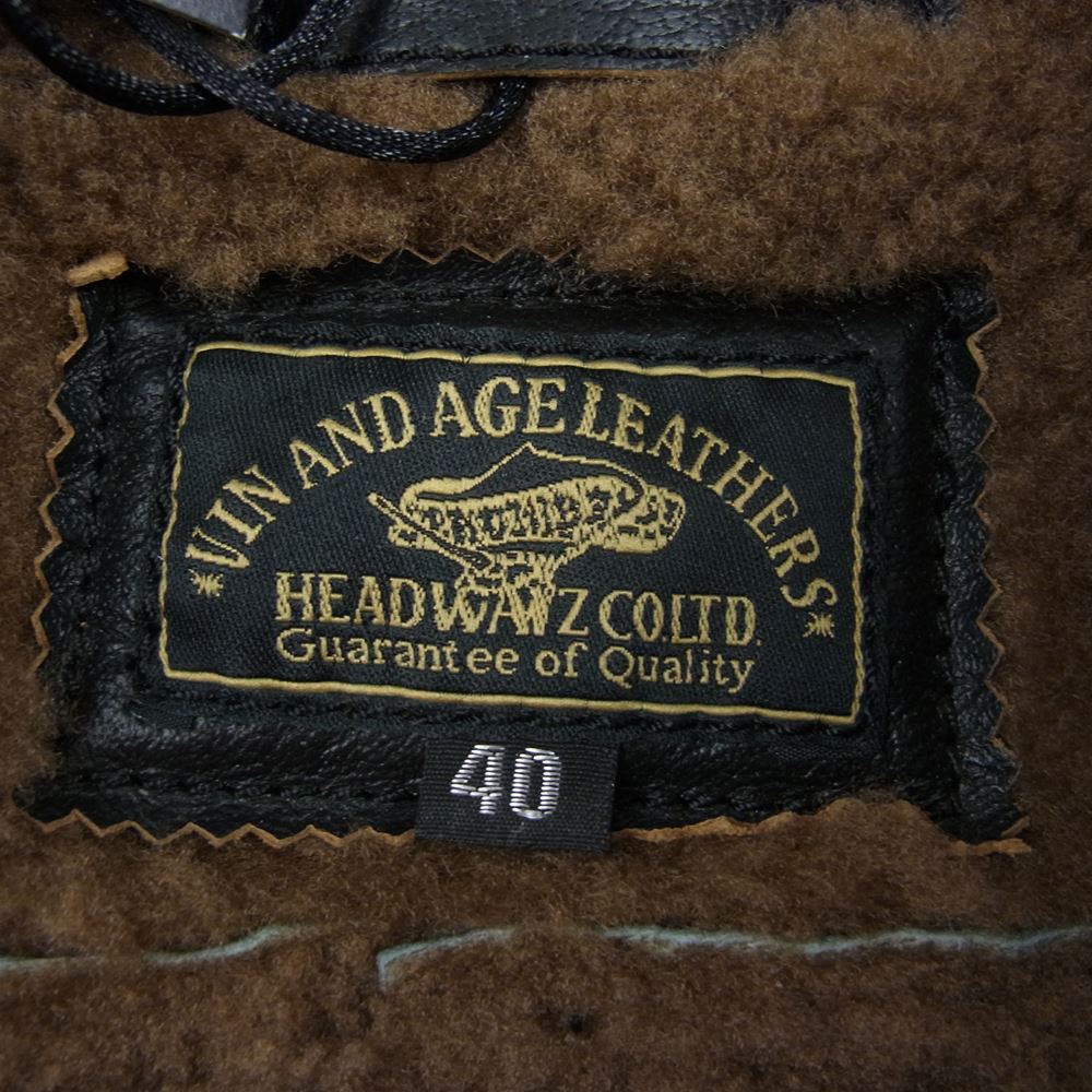 VIN&AGE ヴィン＆エイジ　ワークベスト　未使用品 Vin＆Age（ヴィンアンドエイジ） CHAIN STITICH EMBROIDERY コットン