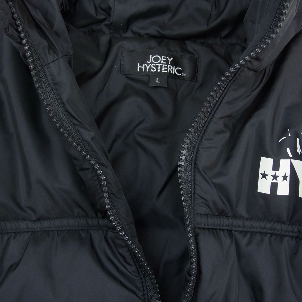 JOEY HYSTERIC ジョーイヒステリック 4831042 HYS ロゴ 中綿 ジャケット ブラック系 L 140【中古】