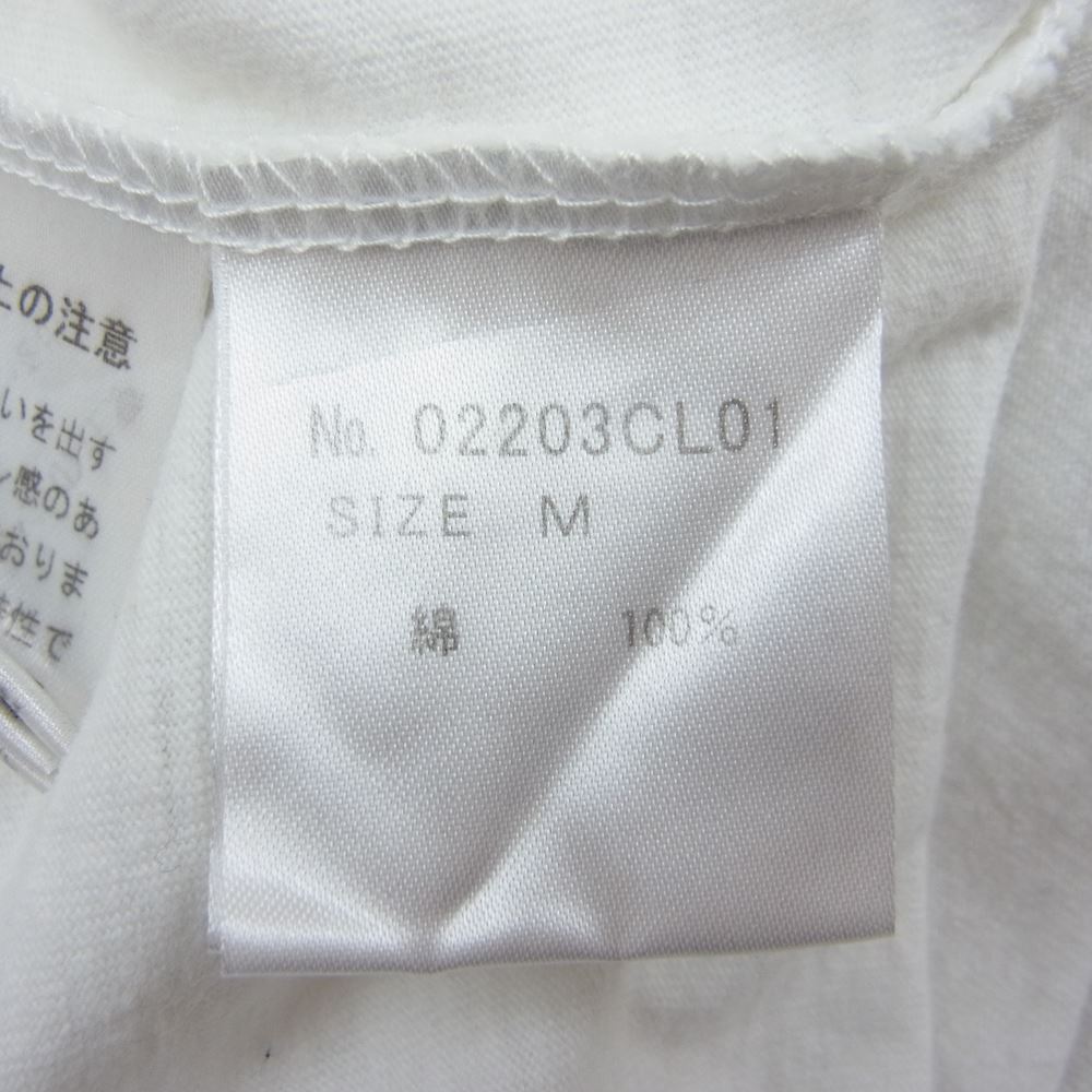 HYSTERIC GLAMOUR ヒステリックグラマー 02203CL01 HYS NINERS ヘンリーネック 7分袖 Tシャツ ホワイト系 ネイビー系 M【新古品】【未使用】【中古】