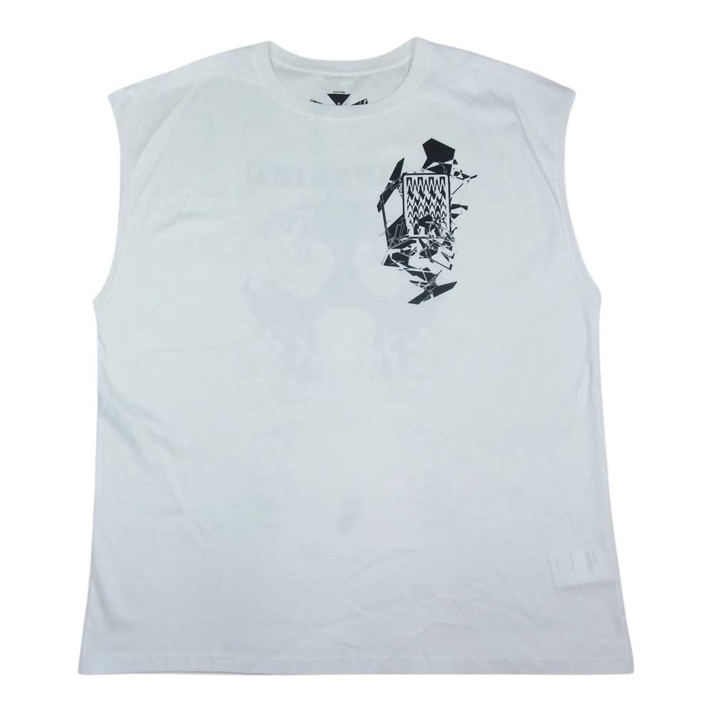 アクロニウム 22SS S25-PR-B 国内正規品 MERCERIZED SLEEVELESS T-SHIRTS マーセライズド ノースリーブ Tシャツ ホワイト ホワイト系 L【極上美品】【中古】