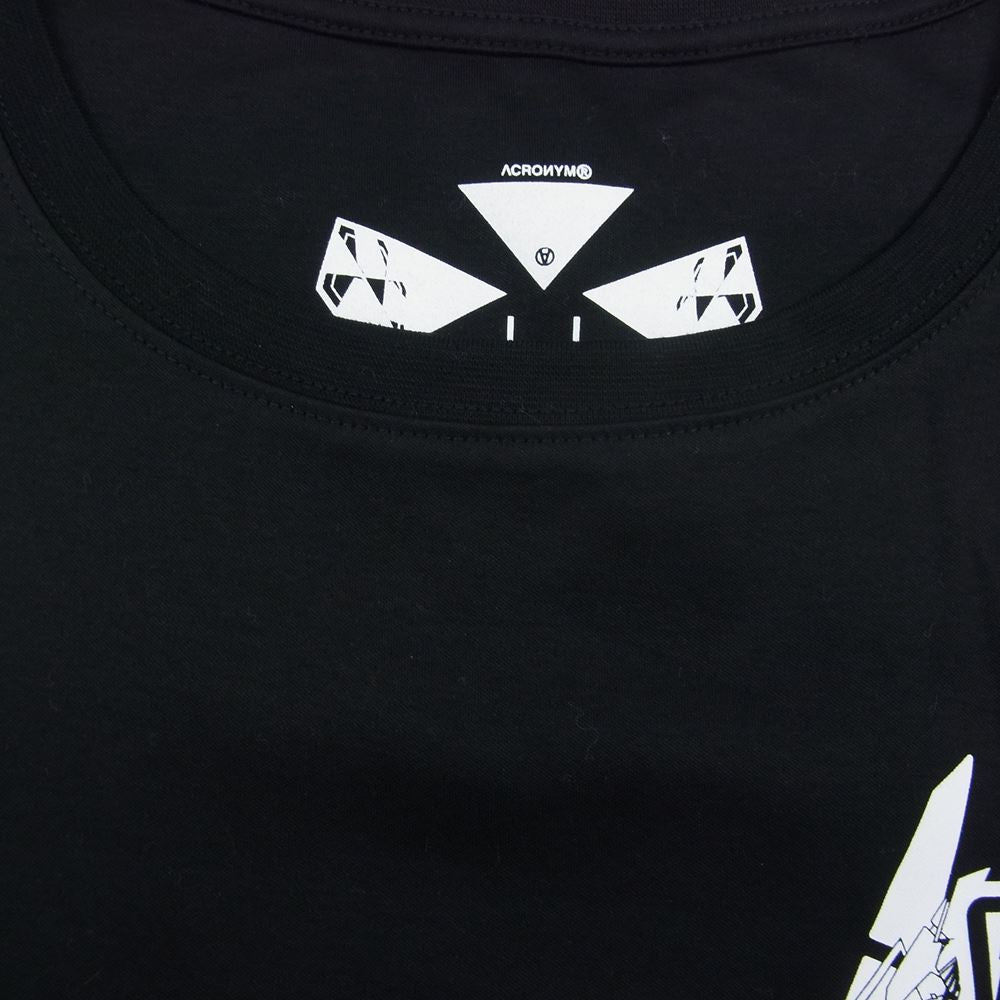 アクロニウム 22SS S25-PR-B  国内正規品 MERCERIZED SLEEVELESS T-SHIRTS マーセライズド ノースリーブ Tシャツ ブラック ブラック系 L【極上美品】【中古】