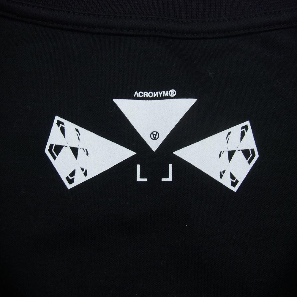アクロニウム 22SS S25-PR-B  国内正規品 MERCERIZED SLEEVELESS T-SHIRTS マーセライズド ノースリーブ Tシャツ ブラック ブラック系 L【極上美品】【中古】