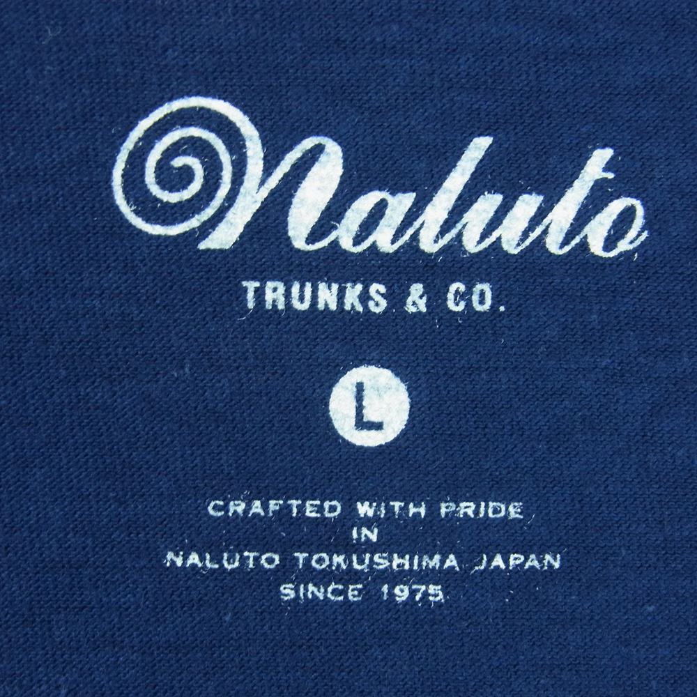 ナルト トランクス コットン ポケット 半袖 Tシャツ カットソー ネイビー系 L【中古】