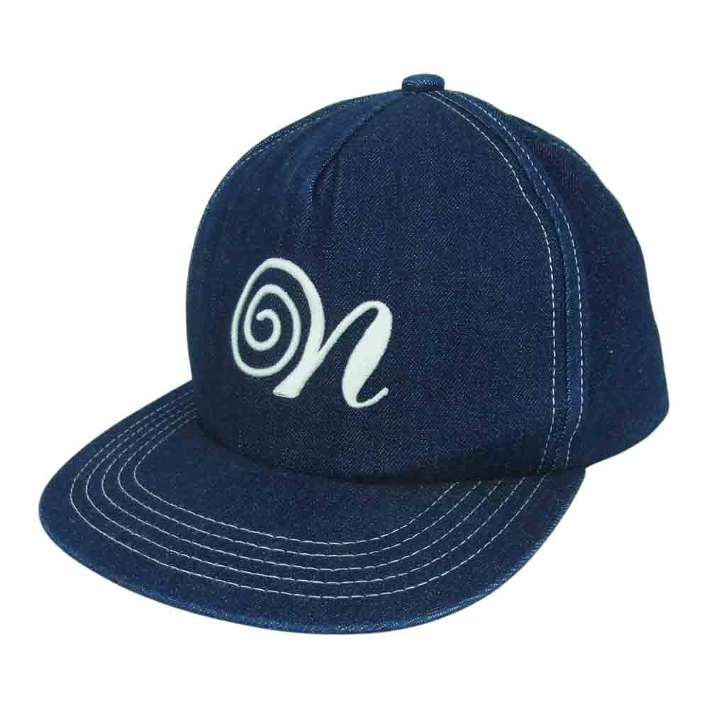 ナルト トランクス デニム ロゴ キャップ 帽子 日本製 インディゴブルー系【中古】