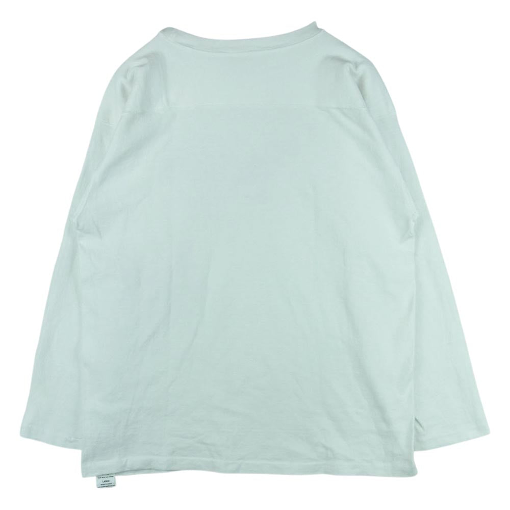 STANDARD CALIFORNIA スタンダードカリフォルニア フットボール 長袖 Tシャツ カットソー コットン 日本製 ホワイト系 L【中古】