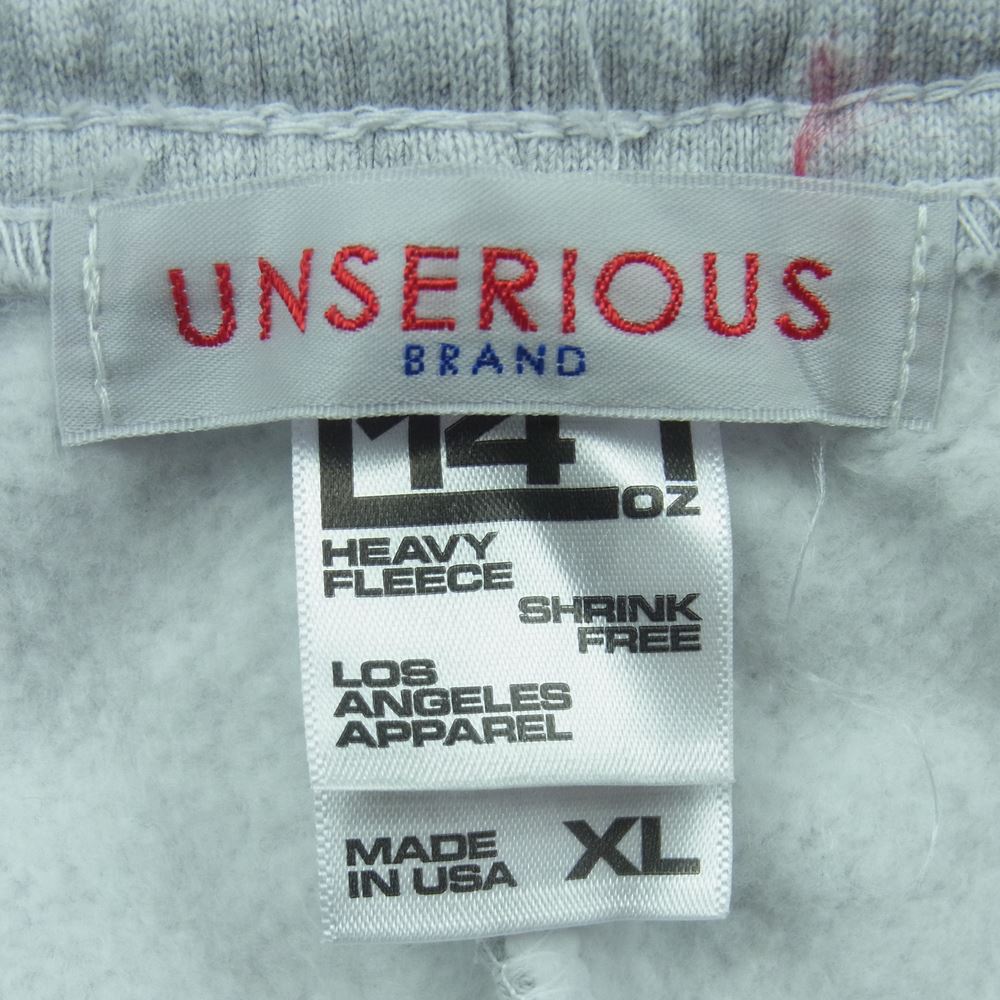 STANDARD CALIFORNIA スタンダードカリフォルニア USA製 UNSERIOUS スウェット パンツ コットン グレー系 XL【中古】