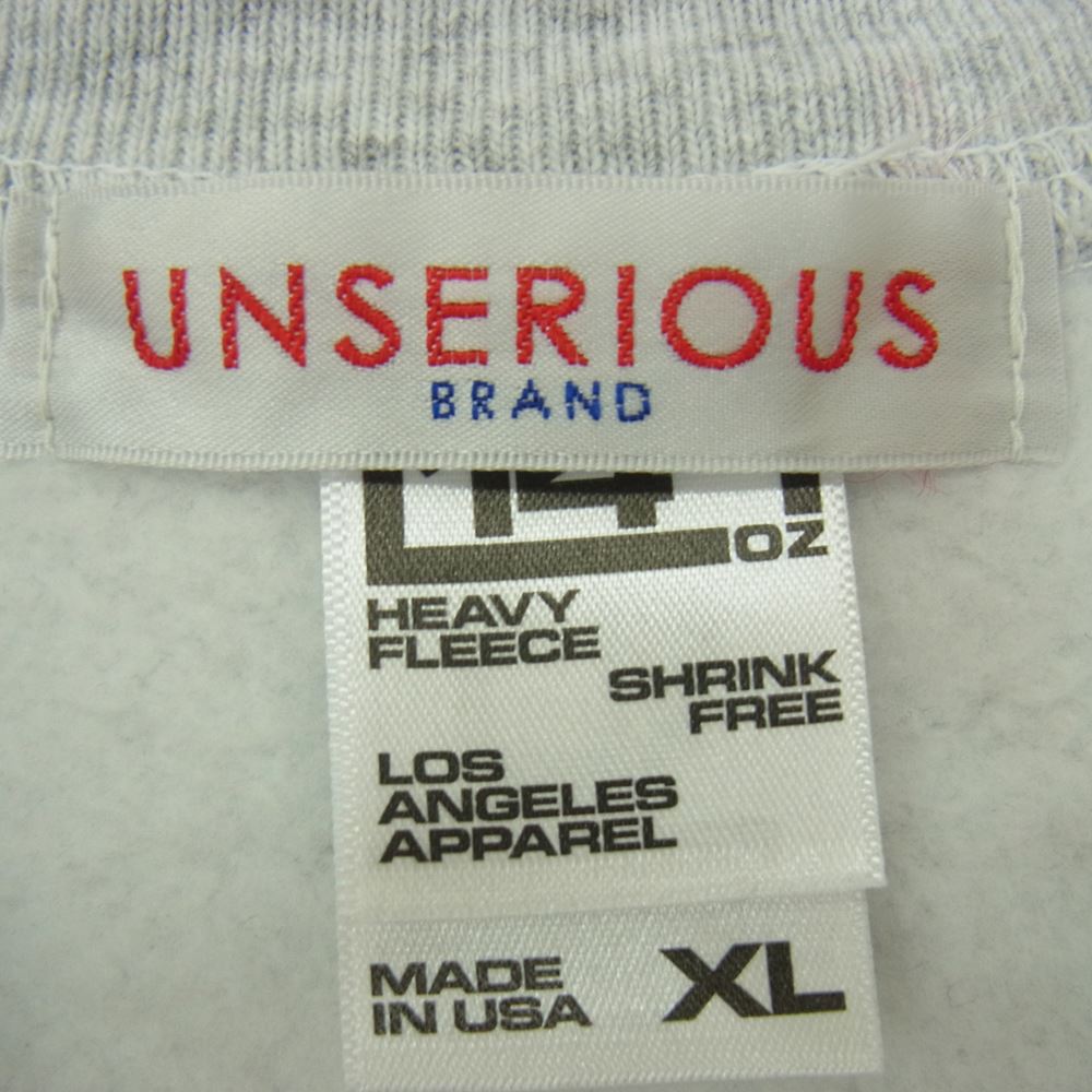 STANDARD CALIFORNIA スタンダードカリフォルニア USA製 UNSERIOUS Army Sweat スウェット グレー系 XL【中古】