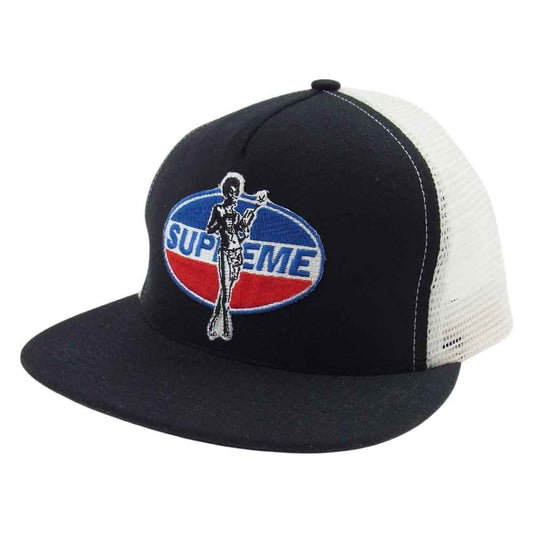 Supreme シュプリーム × HYSTERIC GLAMOUR ヒステリックグラマー ワッペン キャップ ブラック系 ホワイト系【中古】