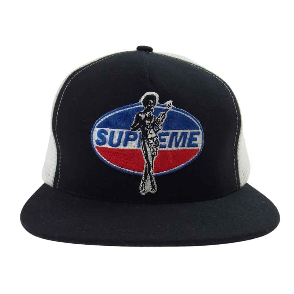 Supreme シュプリーム × HYSTERIC GLAMOUR ヒステリックグラマー ワッペン キャップ ブラック系 ホワイト系【中古】