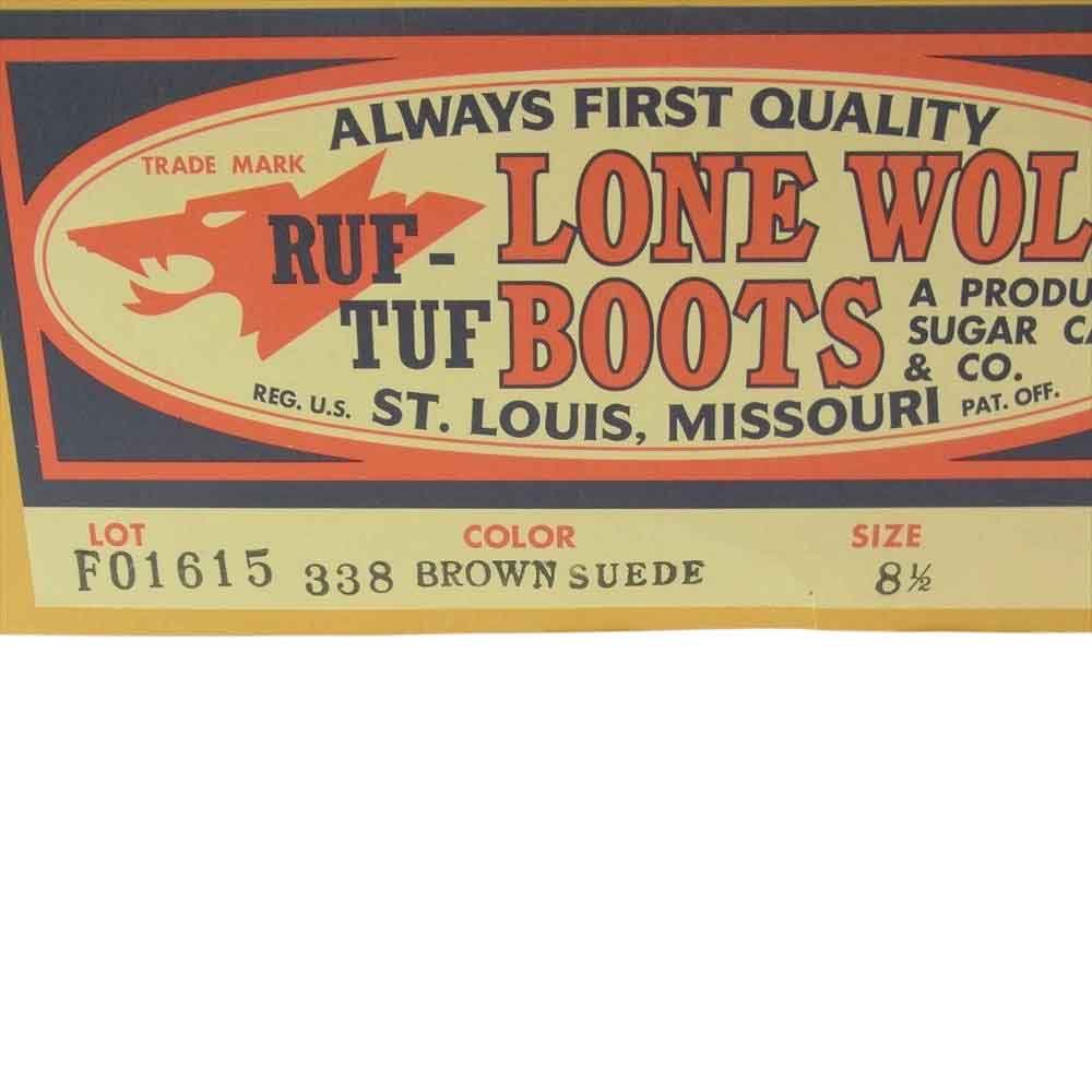 LONE WOLF ロンウルフ F01615 CARPENTER 2トーン カーペンター ブーツ キャッツポウソール ワークブーツ ブラウン系 ライトブラウン系 8.5【中古】