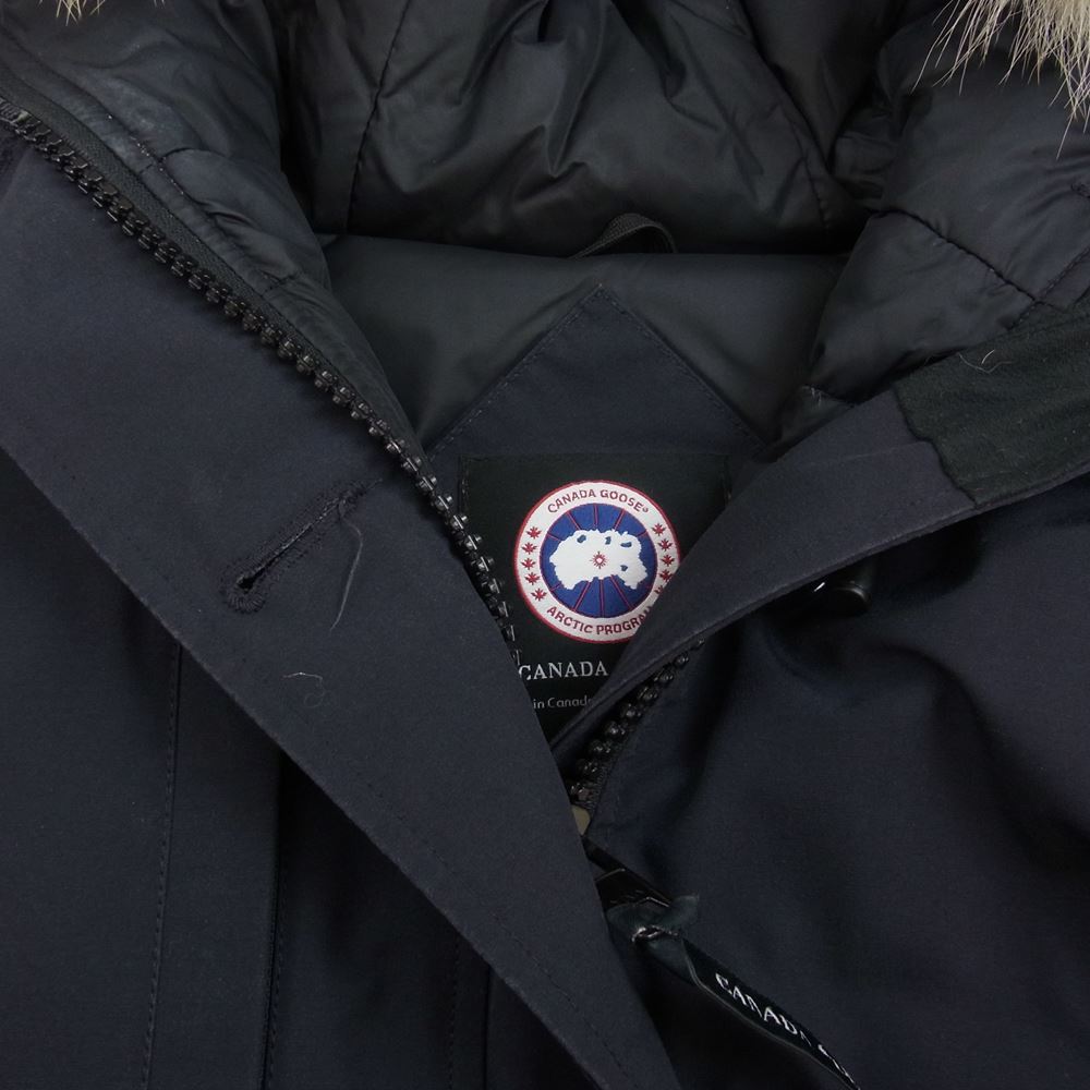 CANADA GOOSE カナダグース 2300JL 国内正規 グリフィンタグ Charlotte Parka シャーロット シャーロット パーカ ダウン ジャケット ネイビー系 S【中古】