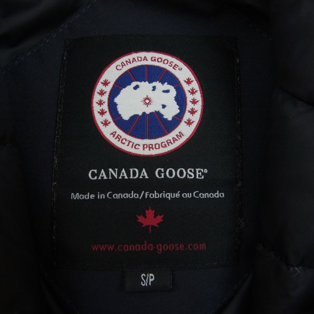 CANADA GOOSE カナダグース 2300JL 国内正規 グリフィンタグ Charlotte Parka シャーロット シャーロット パーカ ダウン ジャケット ネイビー系 S【中古】