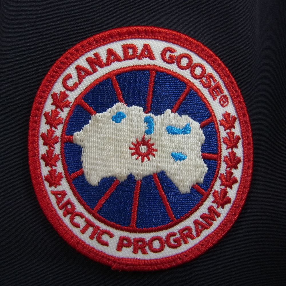CANADA GOOSE カナダグース 2300JL 国内正規 グリフィンタグ Charlotte Parka シャーロット シャーロット パーカ ダウン ジャケット ネイビー系 S【中古】