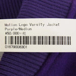 Supreme シュプリーム 18AW Motion Logo Varsity Jacket モーションロゴ バーシティー ジャケット スタジャン パープル系 M【極上美品】【中古】